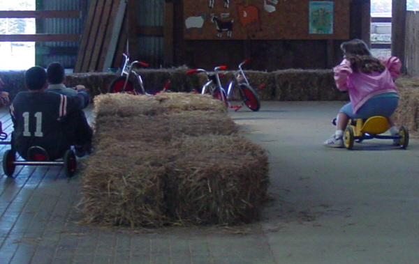 Viewmere Farms has trikes, tractors and go-karts!
